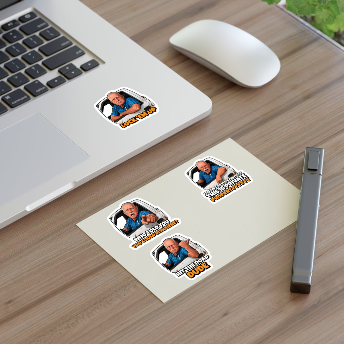 Who Told You You Could Fish Here? Sticker Pack